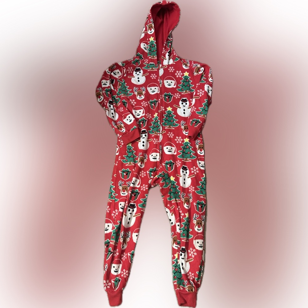 The Children's Place Red and Green Holiday Onesie